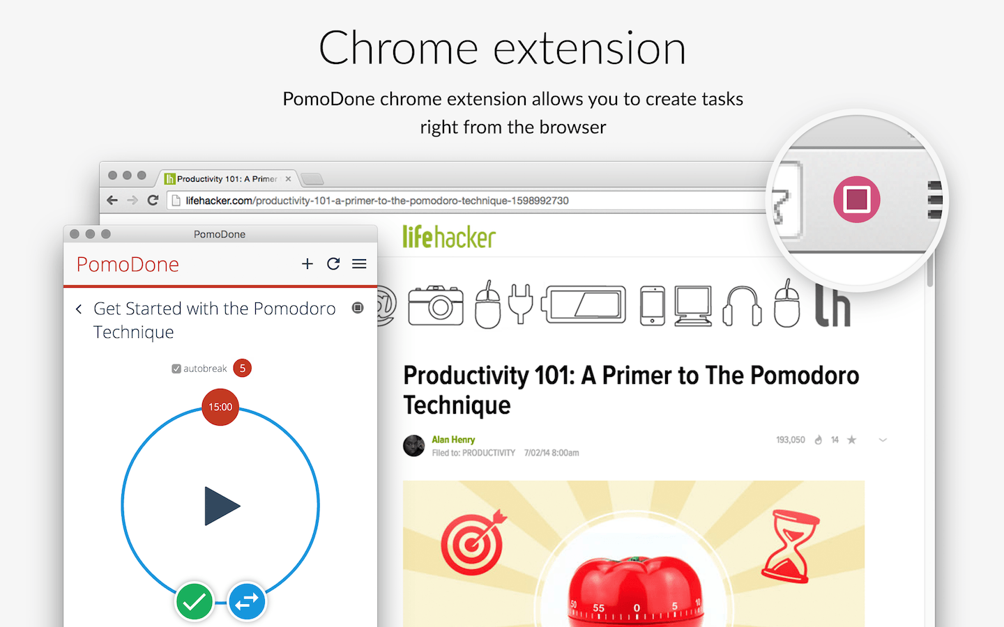 PomoDoneApp интерфейс