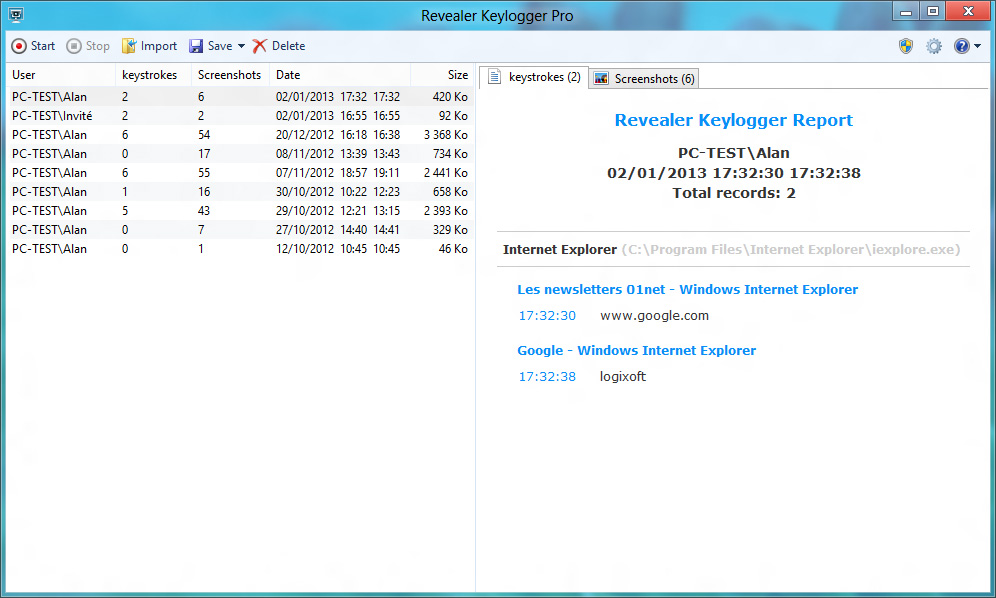Revealer Keylogger Free
