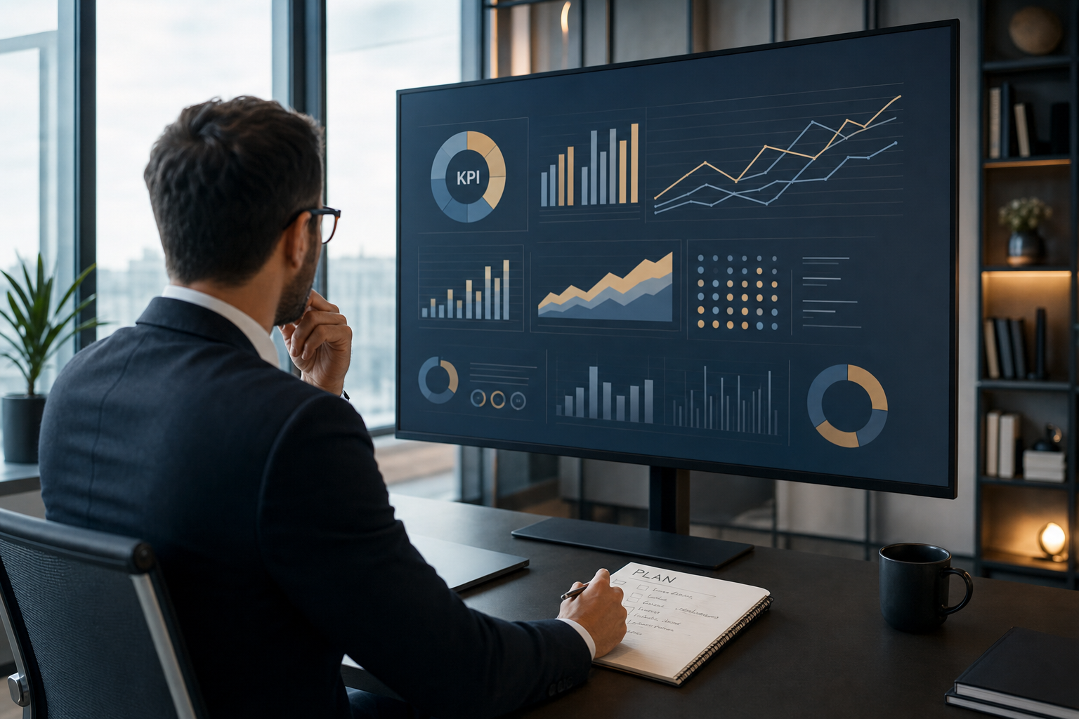 Оценка эффективности сотрудников: дашборд с KPI